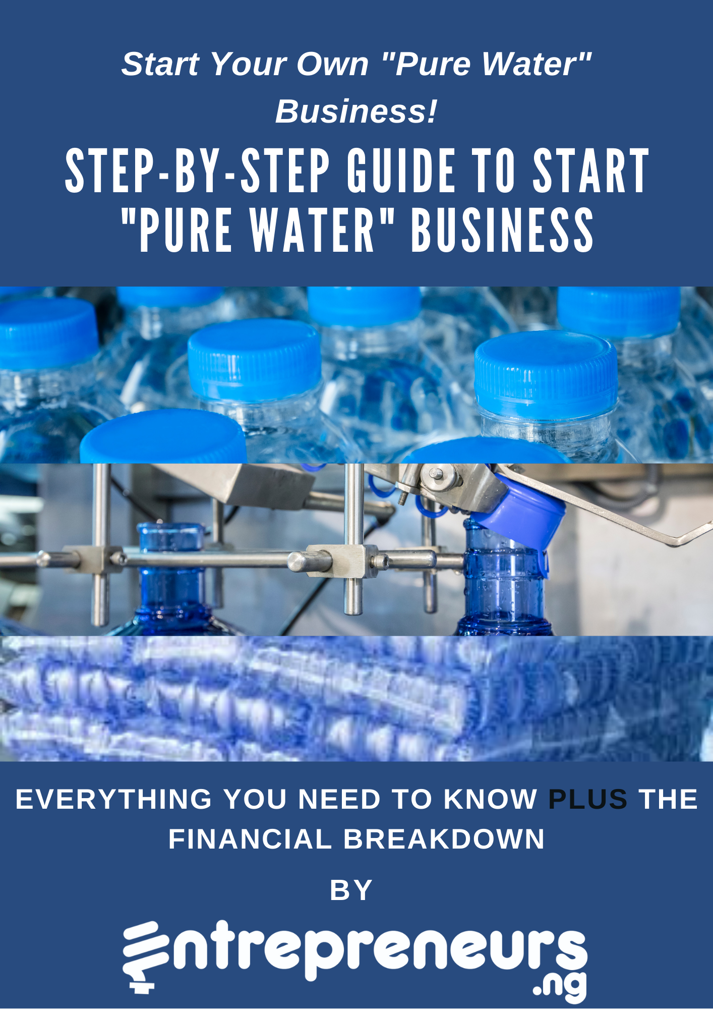 standard pure water business plan with 3 years financial analysis
